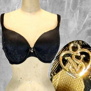 Victorias Secret Body by Victoria Perfect Shape bra black lace convertible 38D